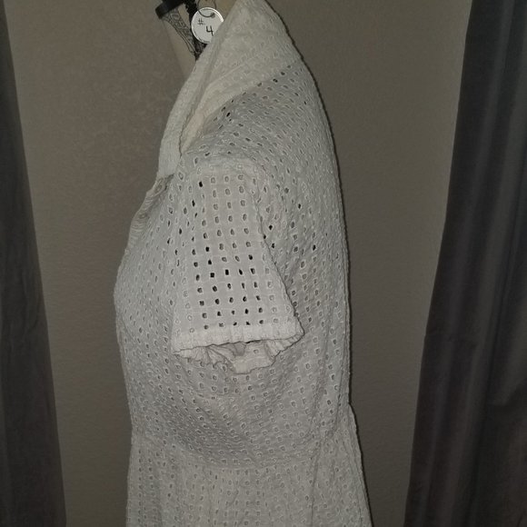 White Sailor Style Lined (tank dress) Dress - Picture 5 of 12